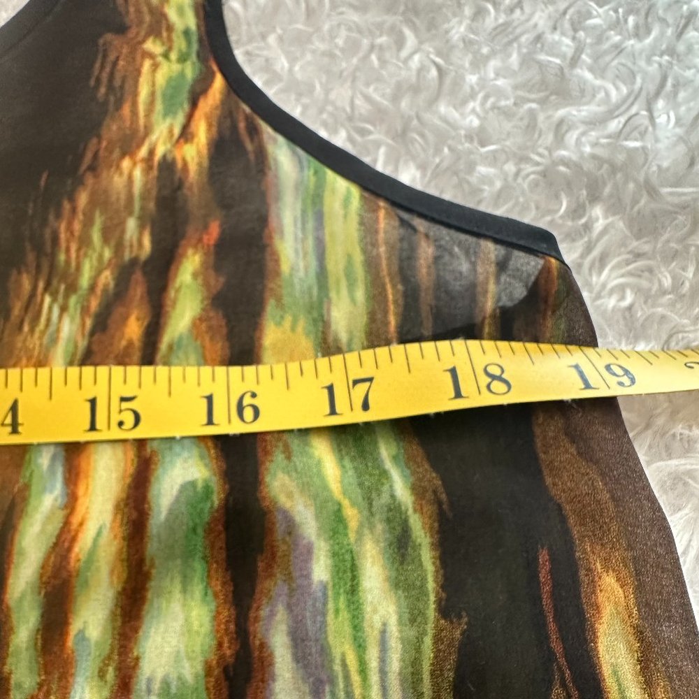 Freebird Sheer Abstract Racerback Tank Size Large - Picture 9 of 10